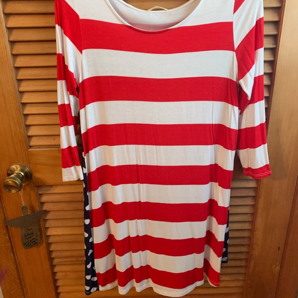 Patriotic flag boutique dress